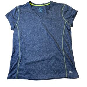 Ikonik Activewear V-Neck Athletic Top Moisture Wicking Gray Women's‎ Size PS